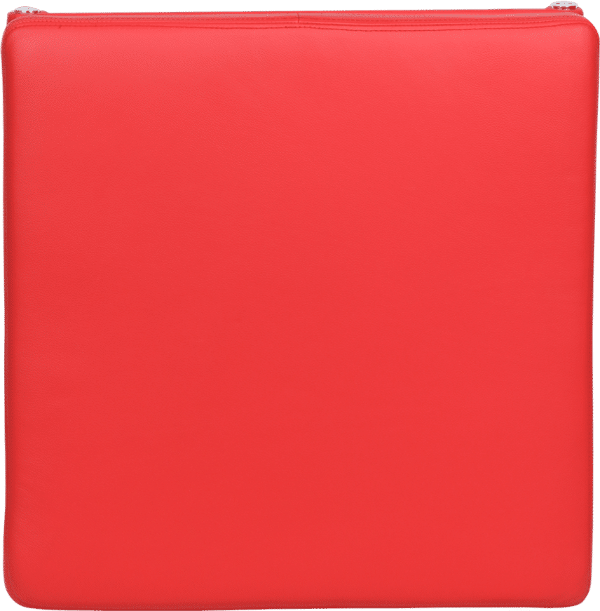 Eames Style Soft Pad Ottoman EA223 Red image.