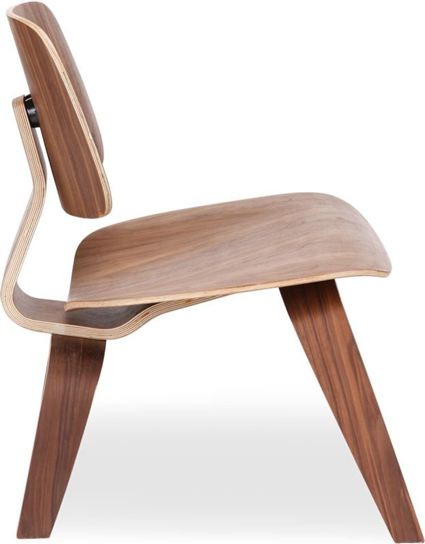 Chaise LCW style Eames Walnut image.