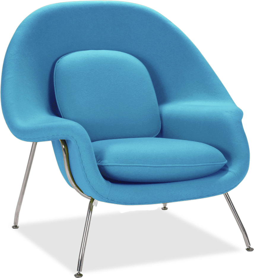 Chaise de l'utérus Wool/Morocan Blue image.