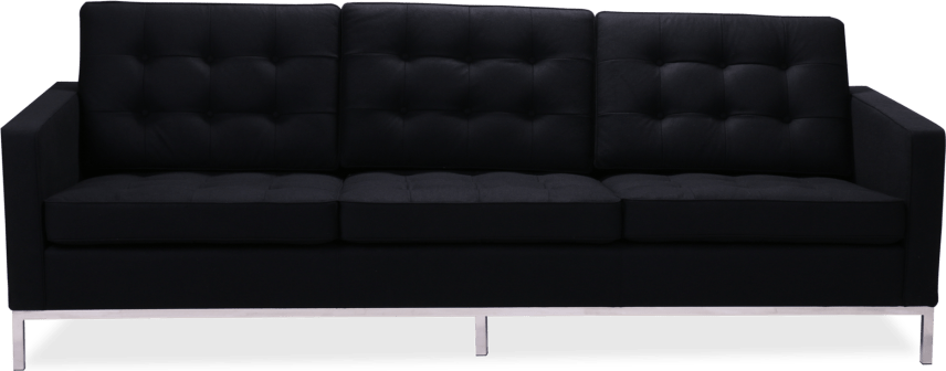 Knoll 3-seters sofa Wool/Black image.