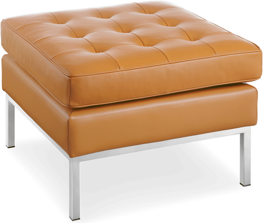 Otomana Knoll Premium Leather/Camel image.