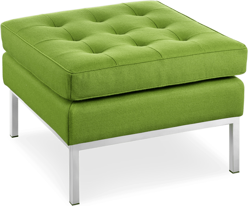 Knoll Ottoman Wool/Light Green image.