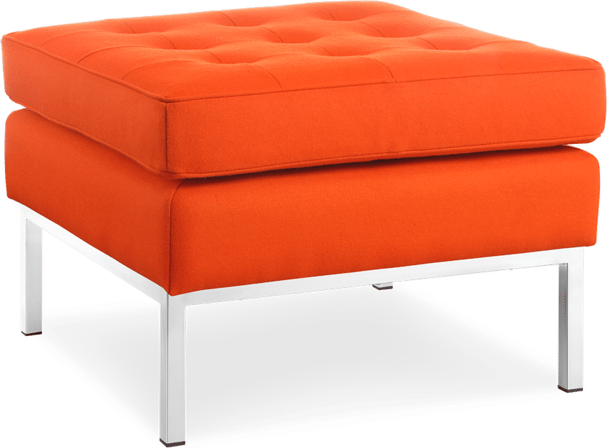 Knoll Ottoman Wool/Orange image.