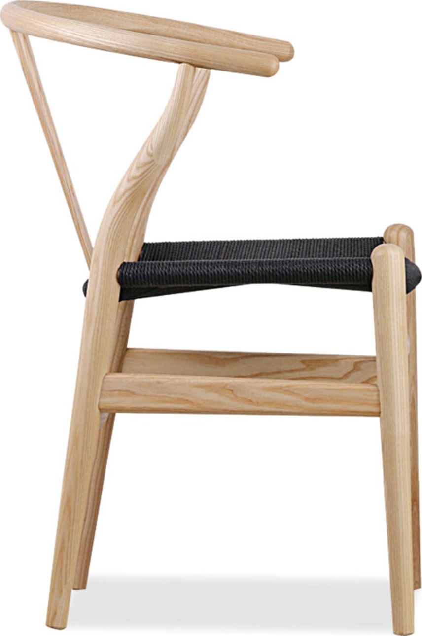 Wishbone (Y) Chair - CH24 Ash/Black image.