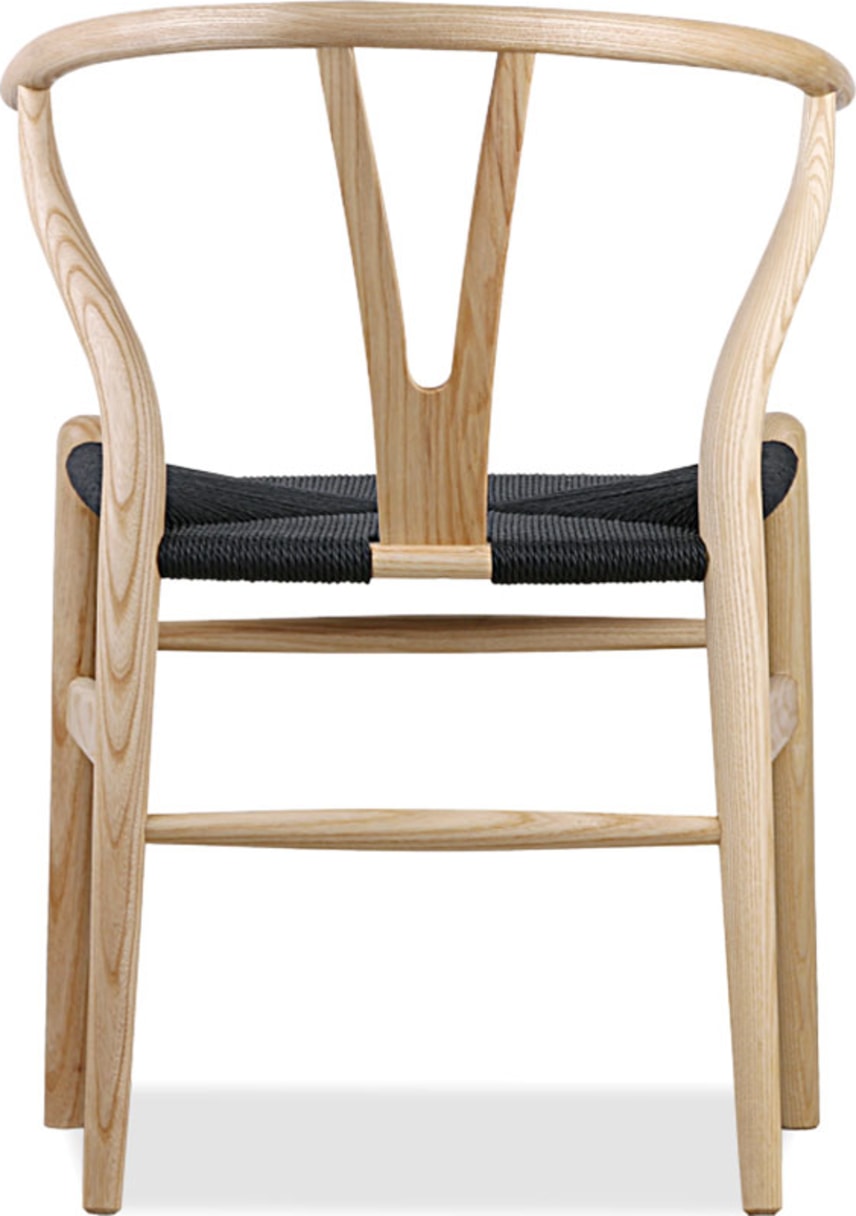 Wishbone (Y) Chair - CH24 Ash/Black image.