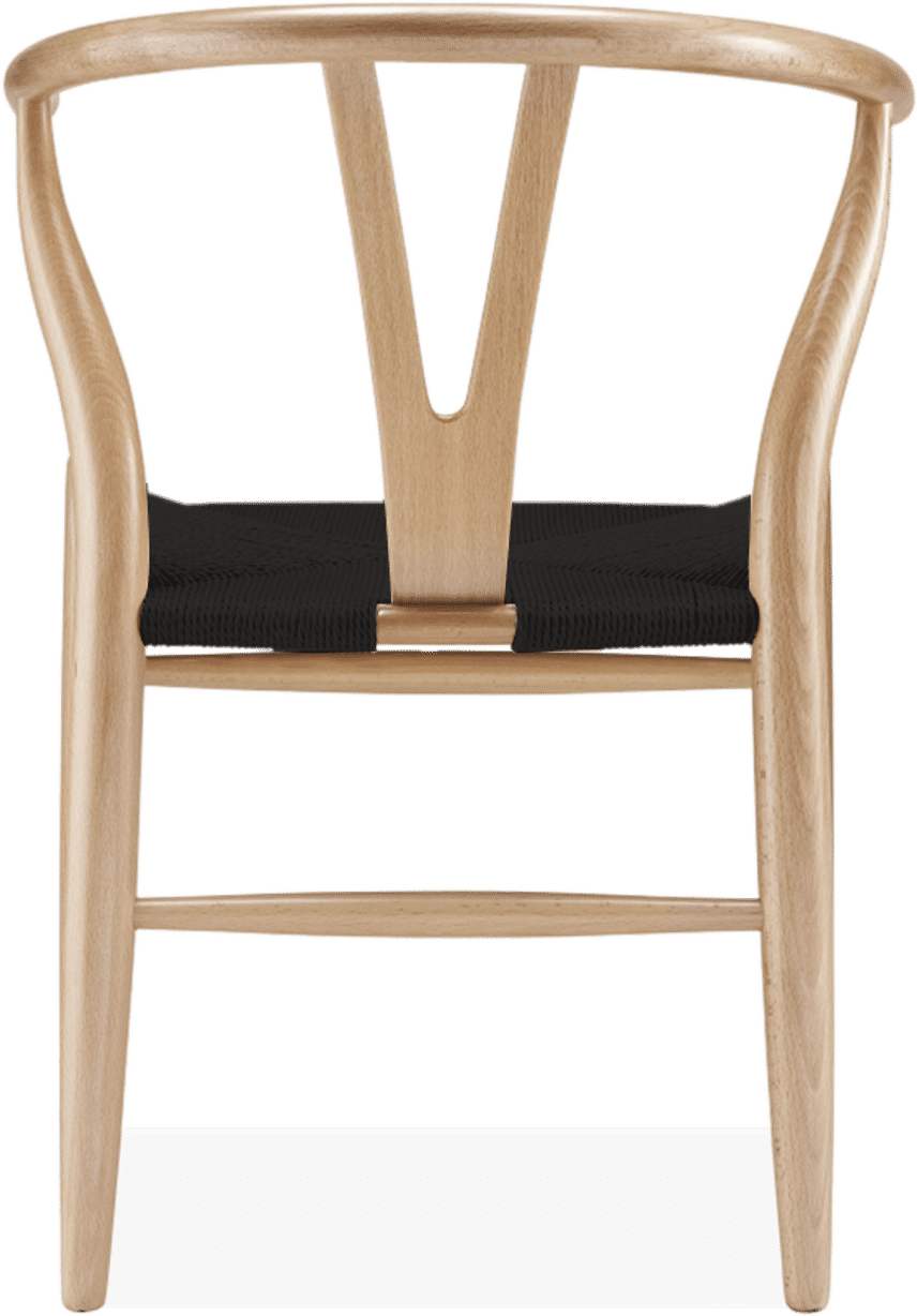 Wishbone (Y) Chair - CH24 Beech/Black image.