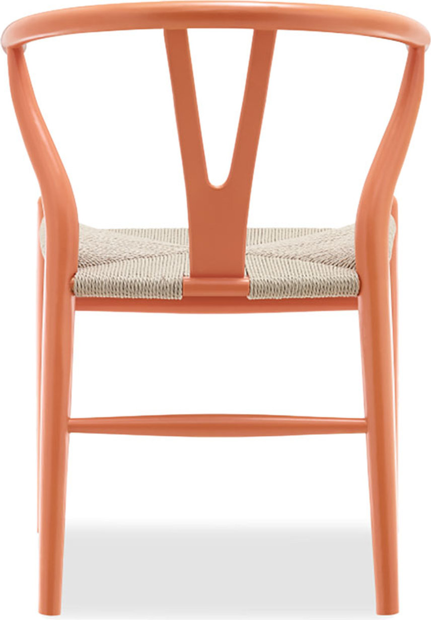 Wishbone (Y) Chair - CH24 Lacquered/Orange image.