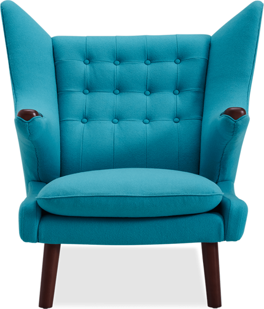 Teddy Bear Chair Wool/Morocan Blue image.