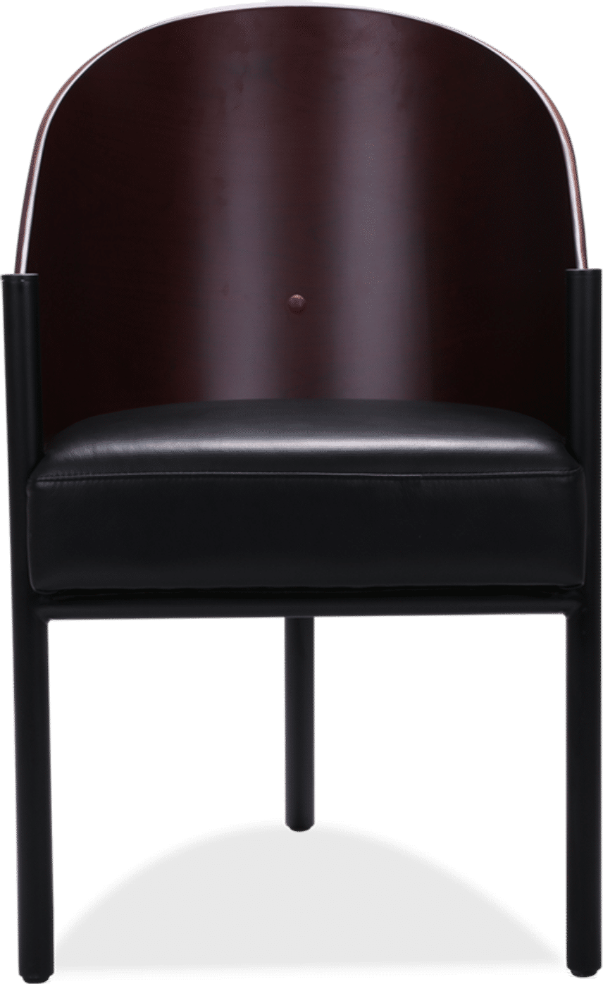 Costes Chair With High Back Premium Leather/Black  image.