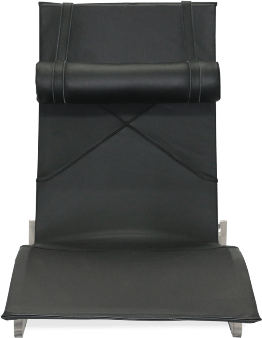 Chaise PK24 Italian Leather/Black image.