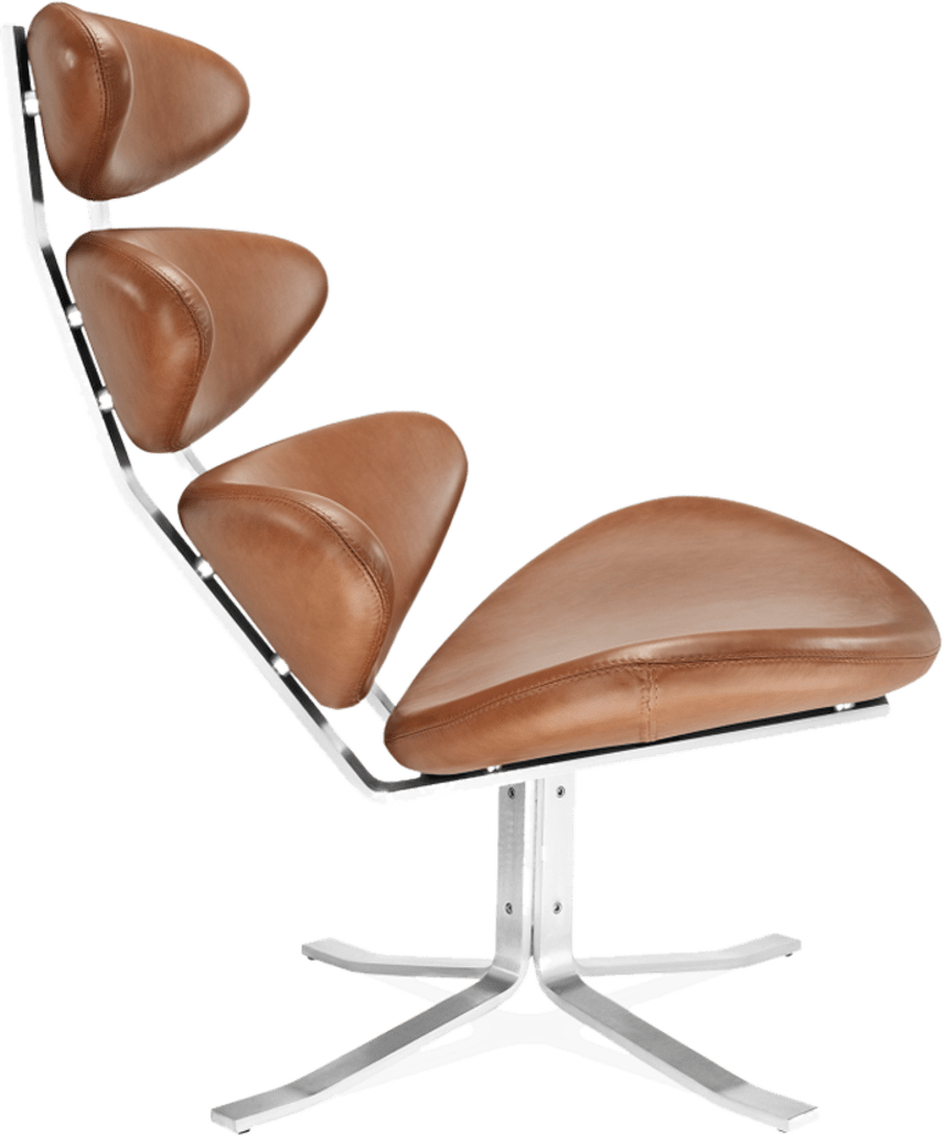 The Corona Chair Premium Leather/Dark Tan image.