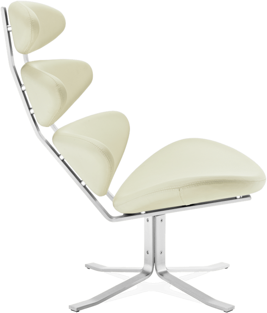 The Corona Chair Premium Leather/Cream image.