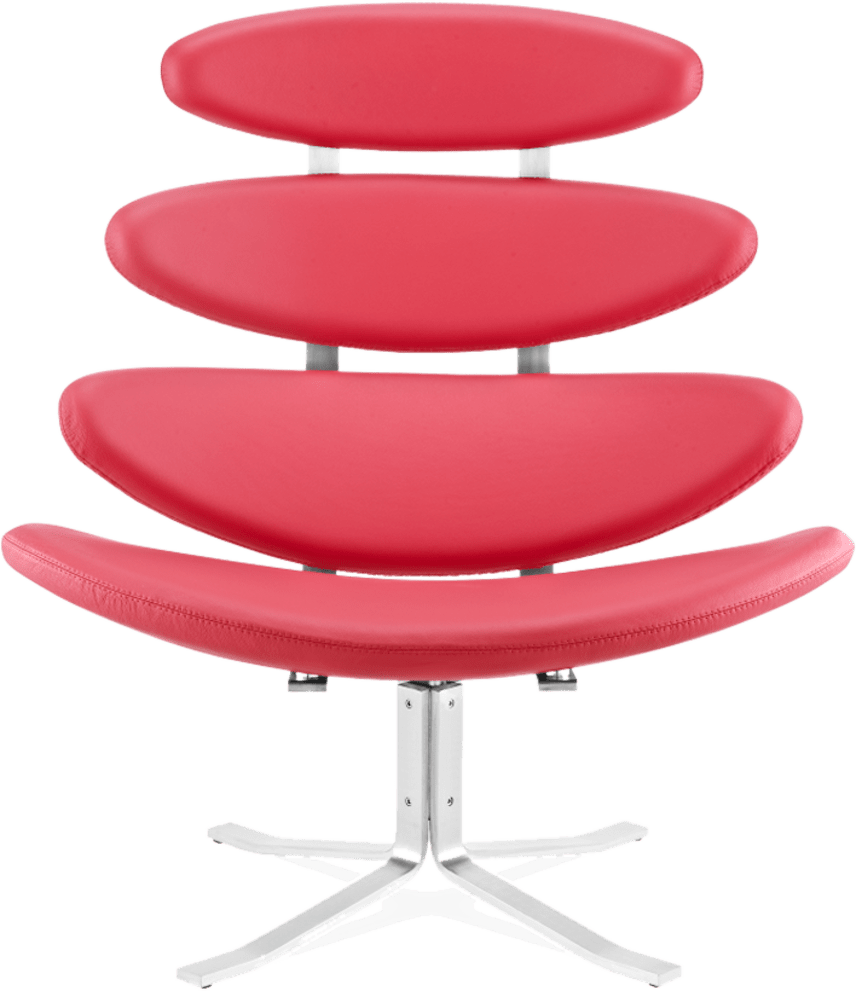 The Corona Chair Premium Leather/Red image.