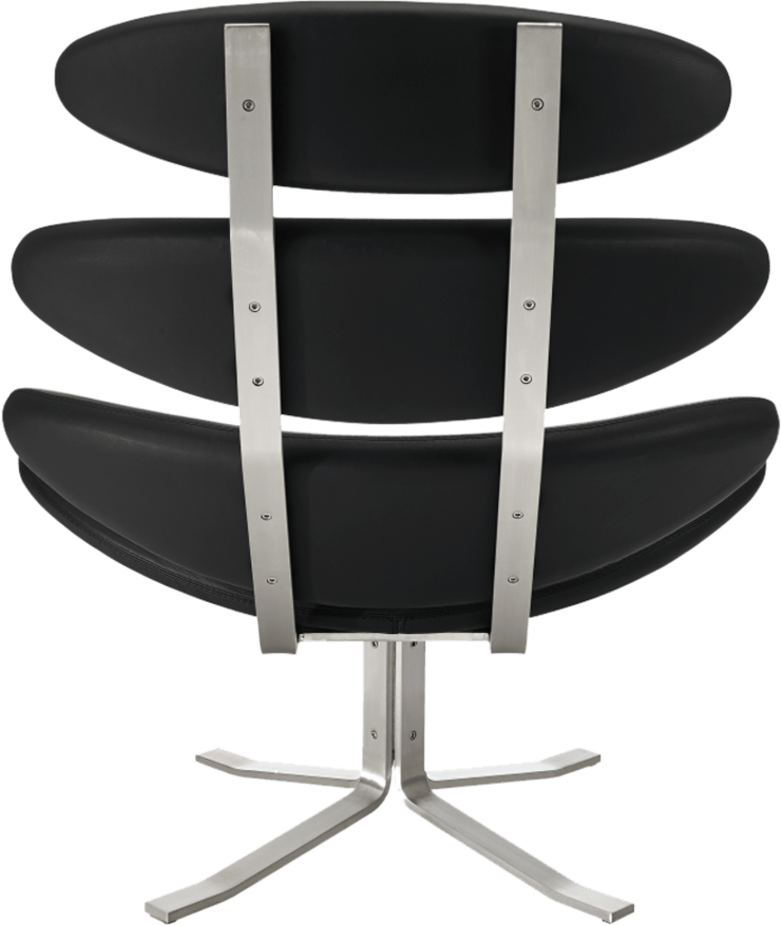 The Corona Chair Italian Leather/Black image.
