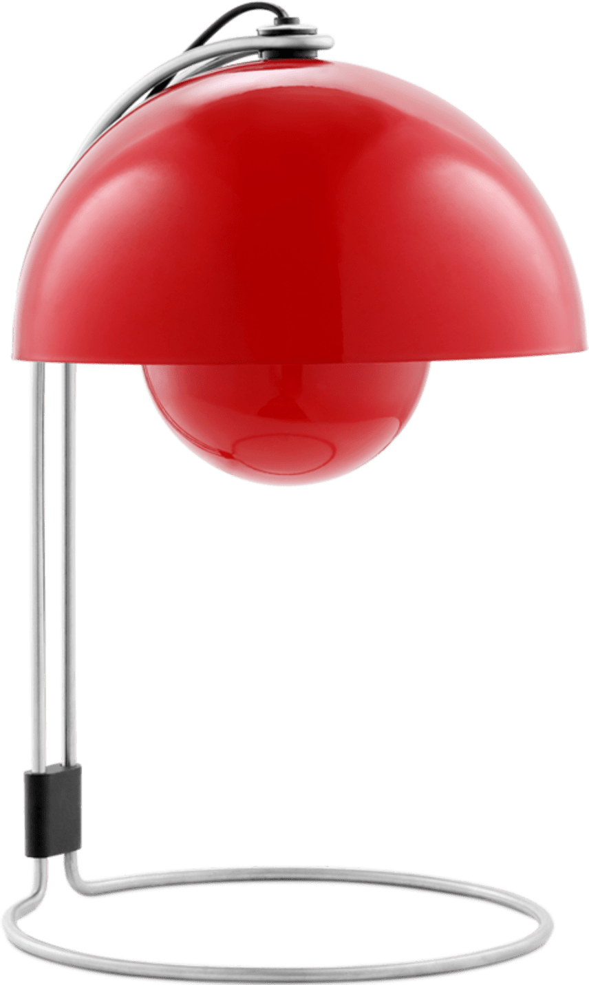 Flowerpot VP4 Style bordlampe Red image.