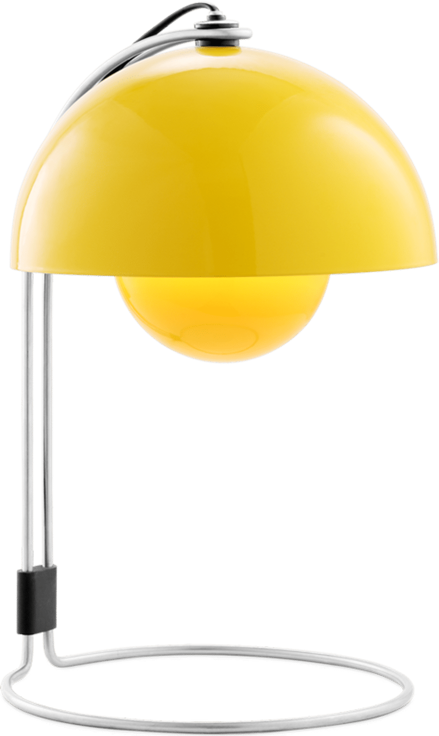 Flowerpot VP4 Style Table Lamp Yellow image.