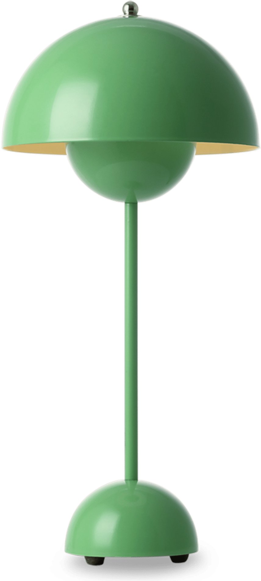 Flowerpot Style Table Lamp Green image.