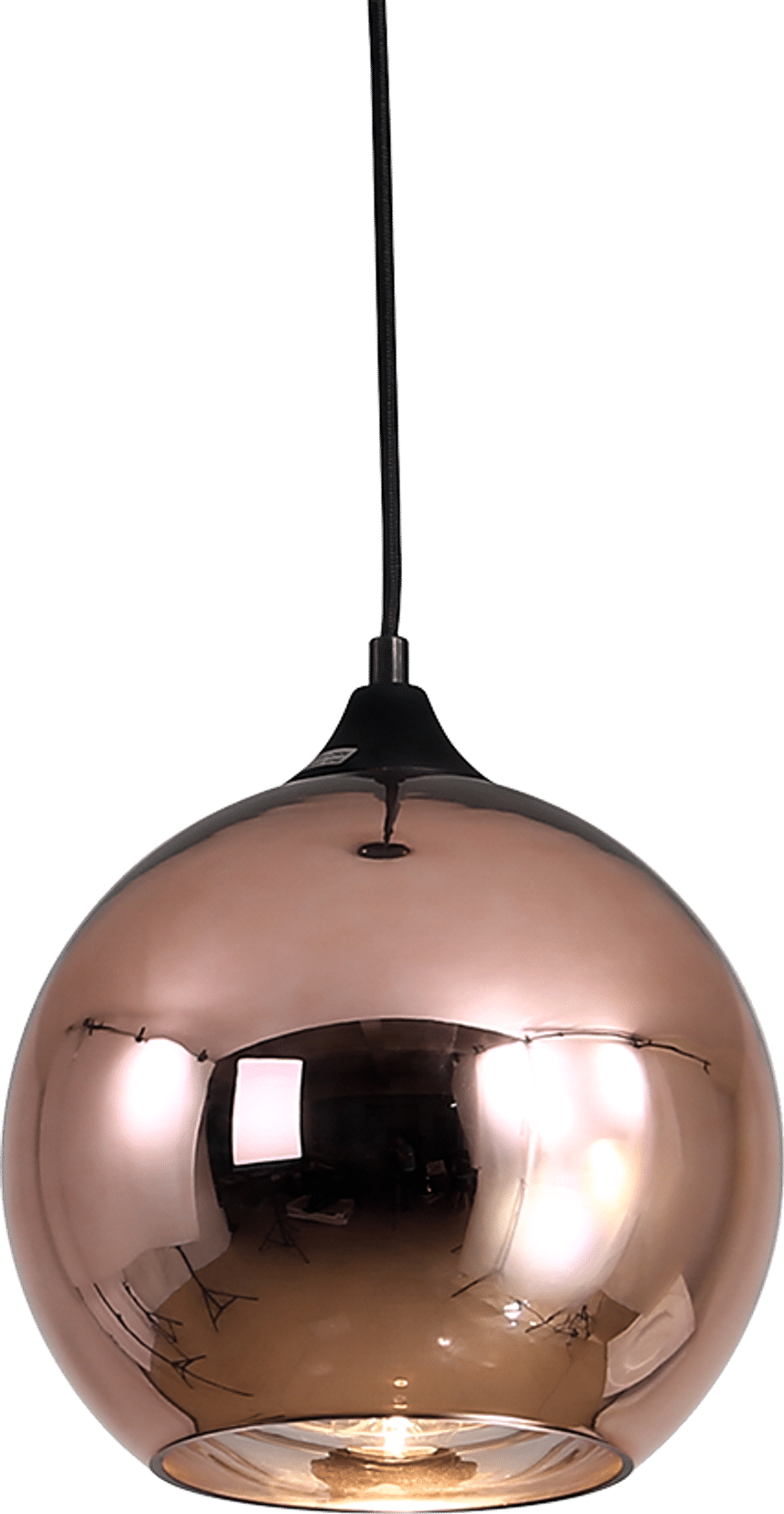 Koperen Bronzen Hanglamp Copper Bronze image.