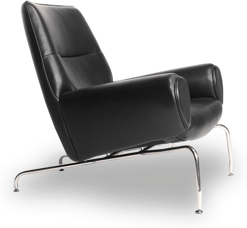 EJ101 Koninginne stoel Premium Leather/Dark Tan image.