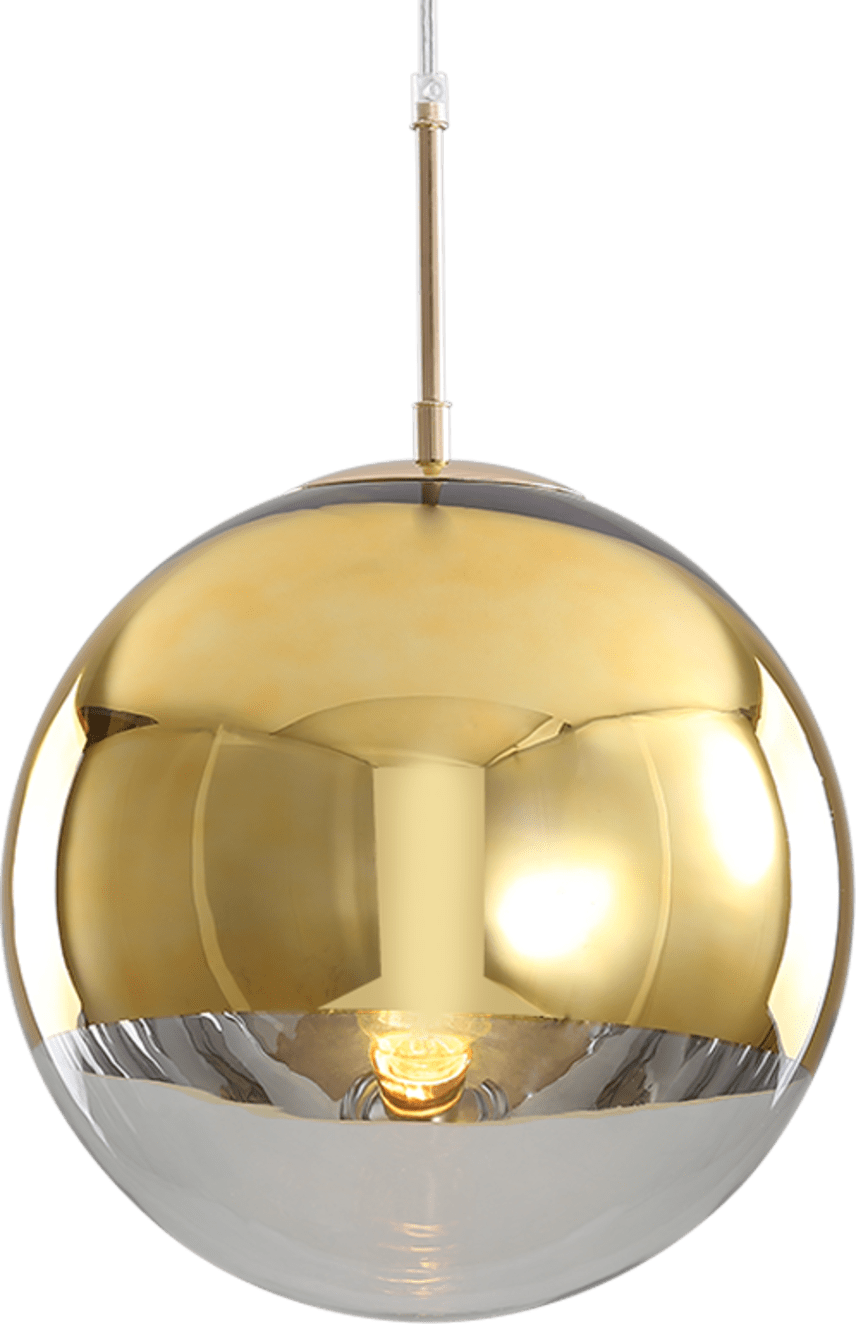 Mirror Ball Pendant Lamp  Gold image.