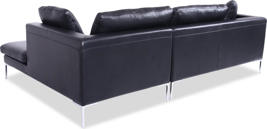 Charles soffa Black /RIGHT CHAISE image.