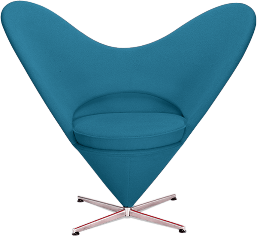 Chaise de coeur Morocan Blue image.