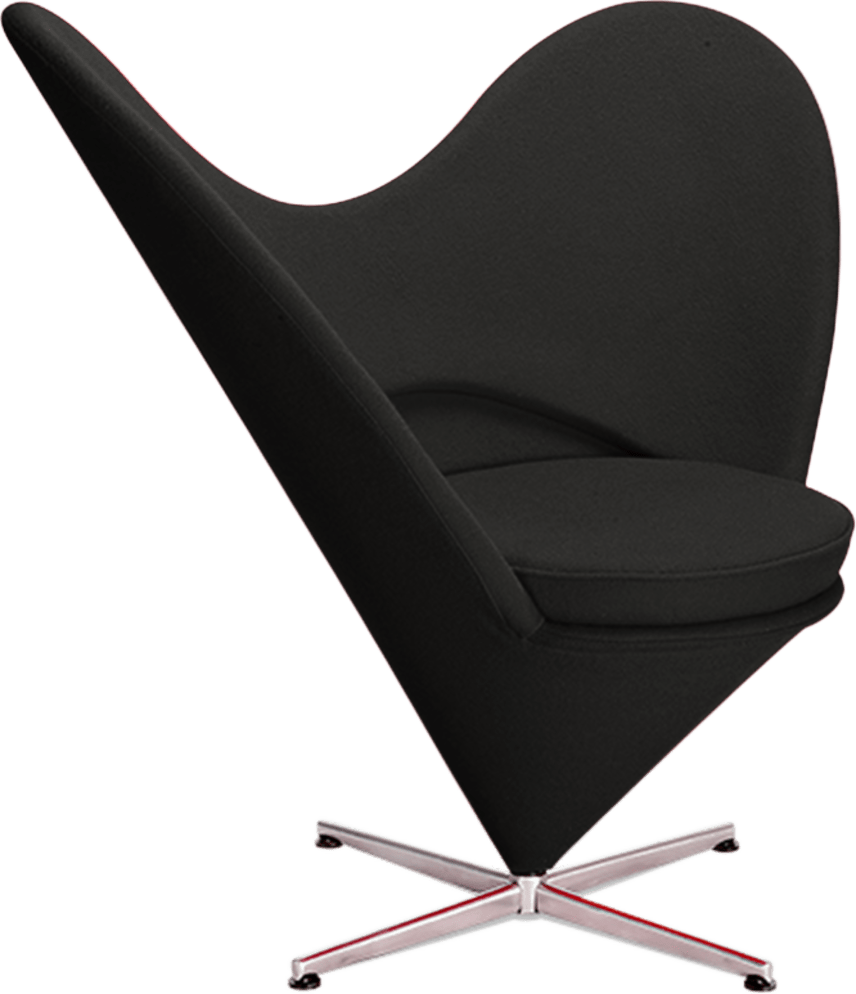 Chaise de coeur Black image.