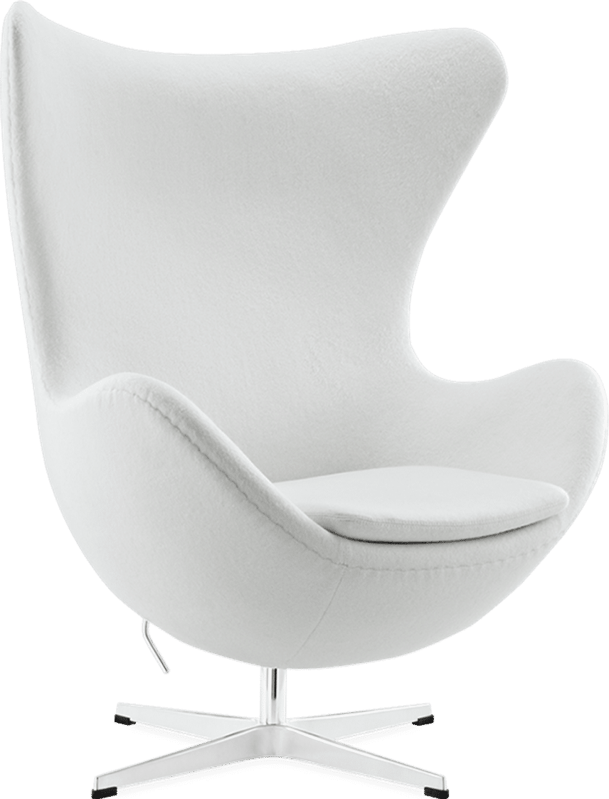 The Egg Chair Wool/Without piping/White image.