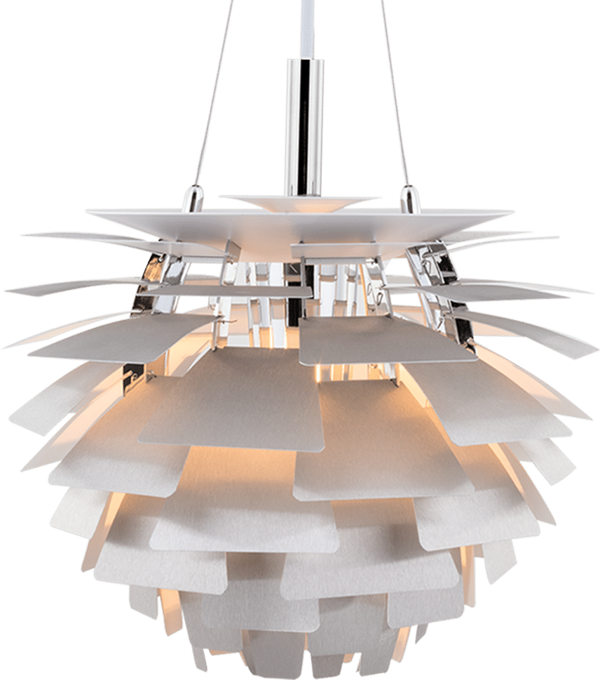 Artichoke Lamp  Aluminium/60 CM image.