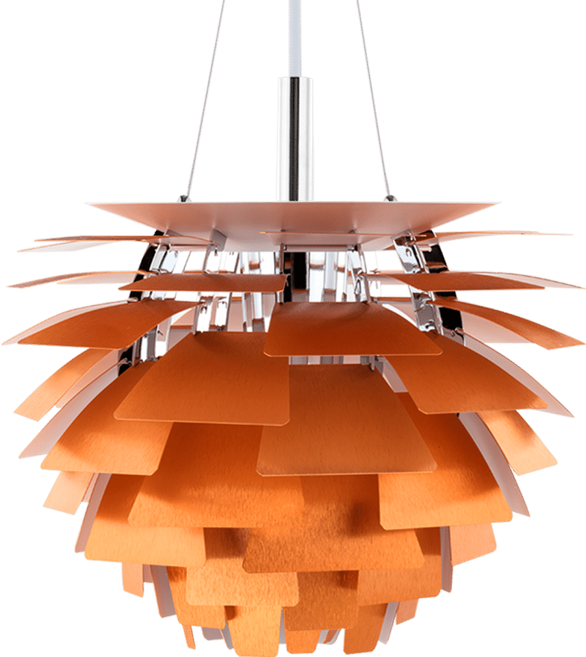 Artichoke Lamp  Copper/60 CM image.
