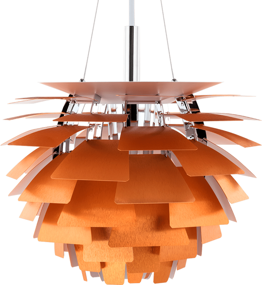 Artichoke Lamp  Copper/84 CM image.
