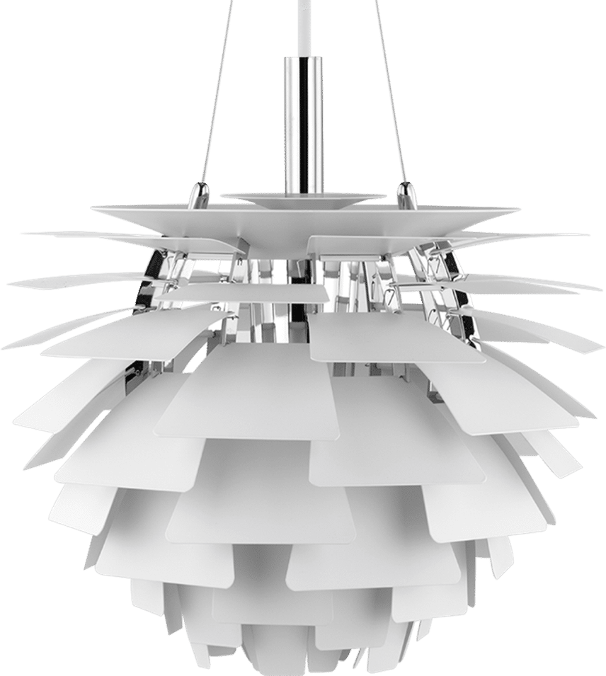 Artichoke Lamp  White/60 CM image.