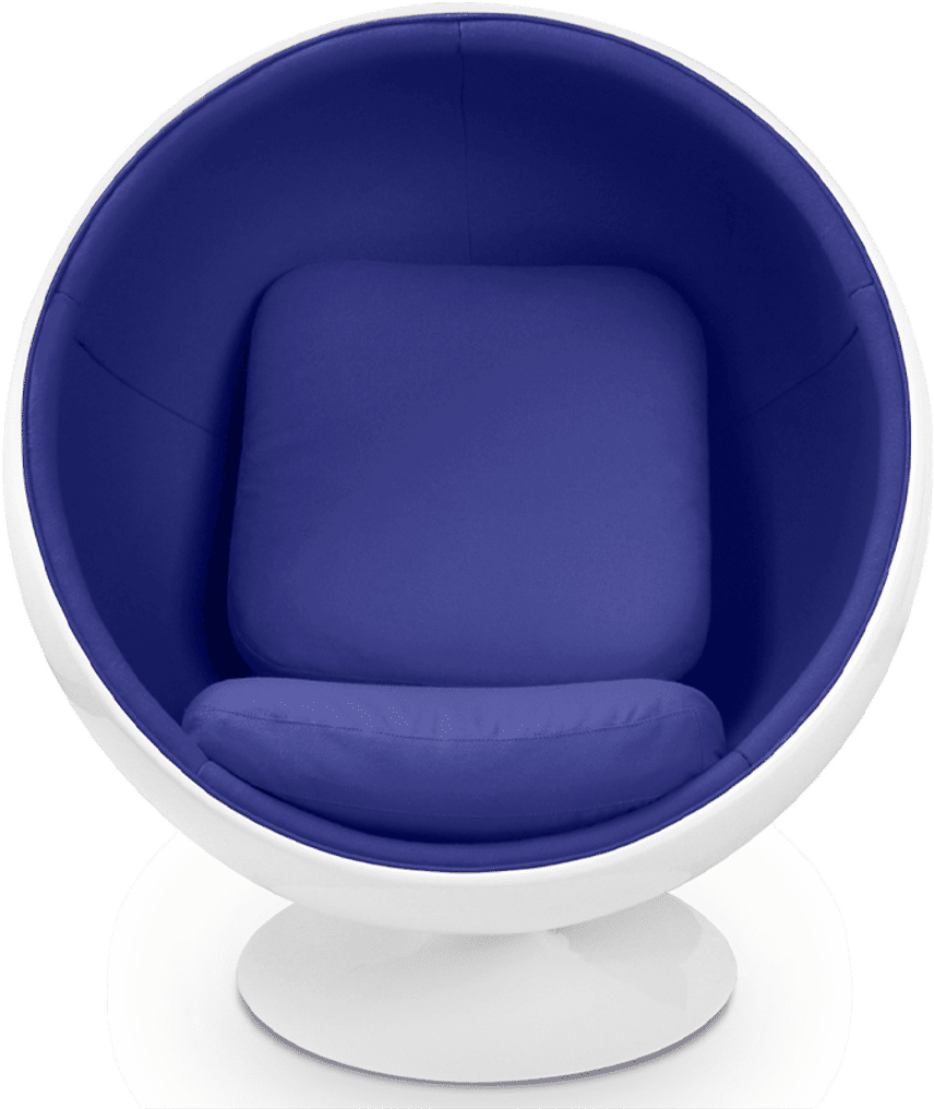 Bal stoel Blue/White/Medium image.