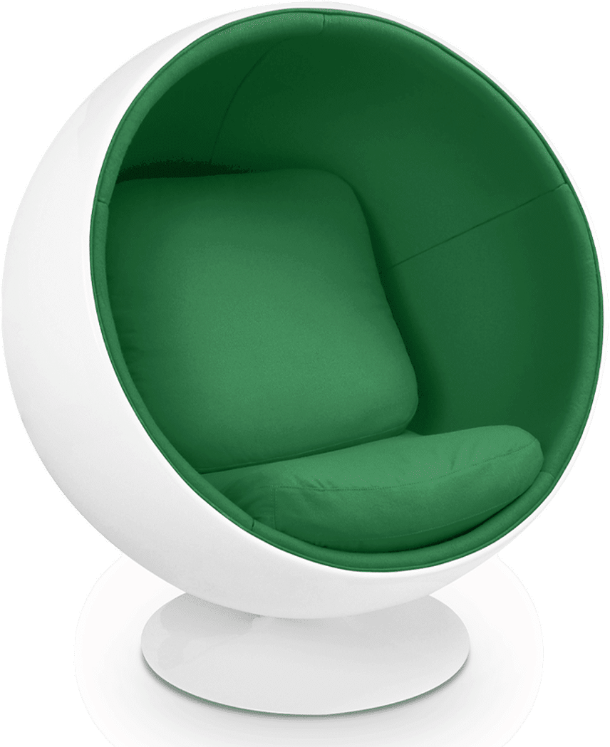 Sedia a sfera Green/White/Medium image.