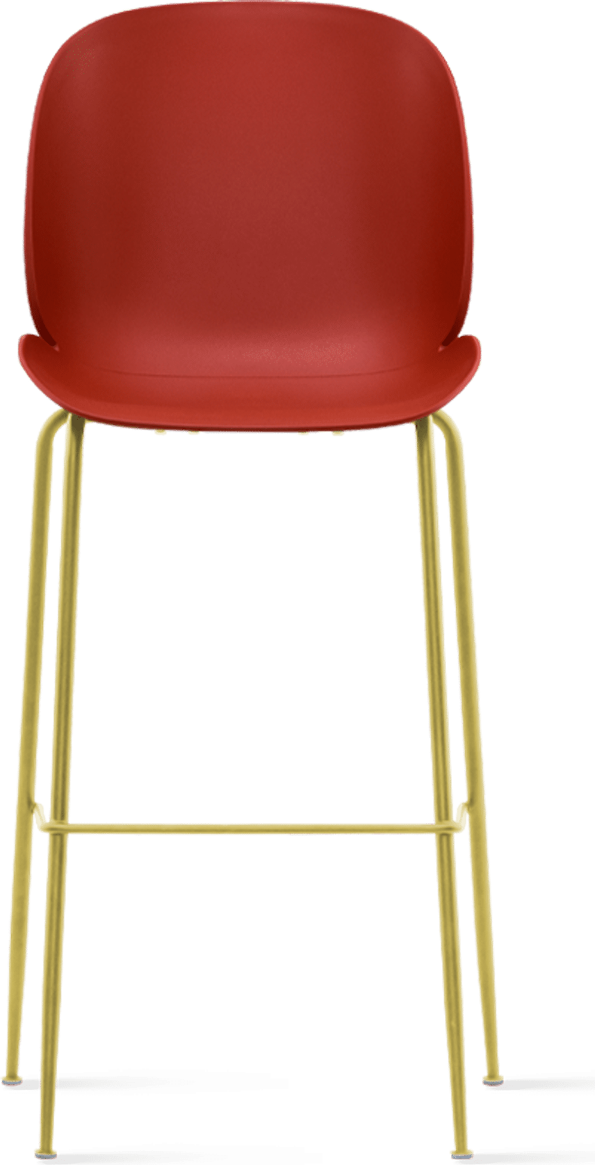 Beetle Style Barstool Red/Gold image.