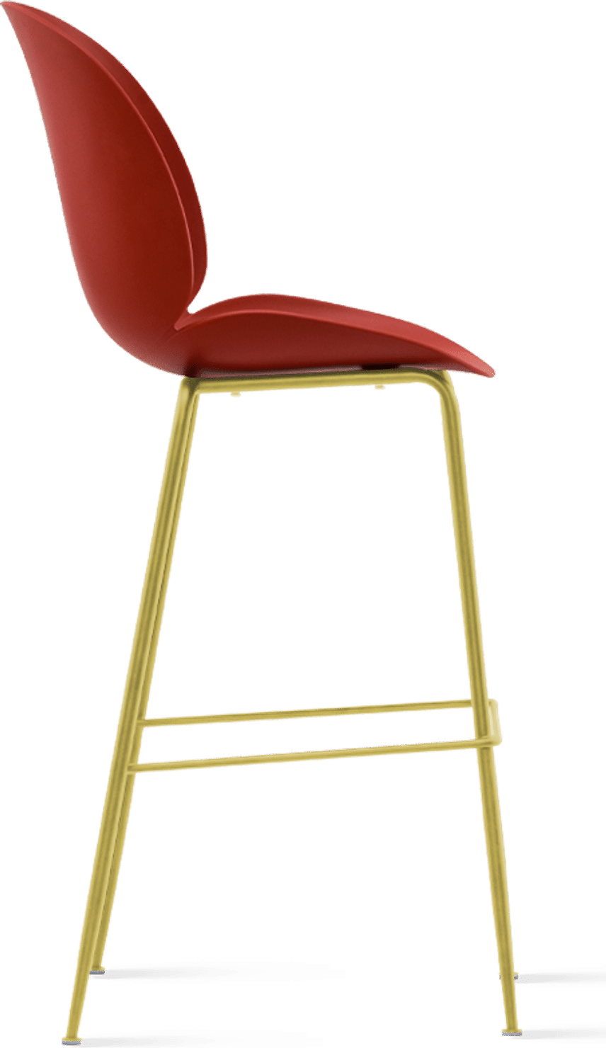 Beetle Style Barstool Red/Gold image.