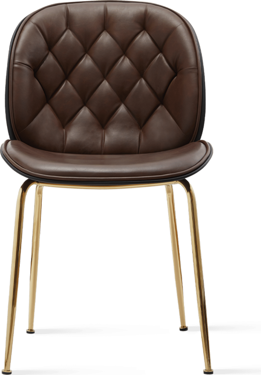 Beetle Style Dining Chair - Antique Brown Antique Brown/Gold image.
