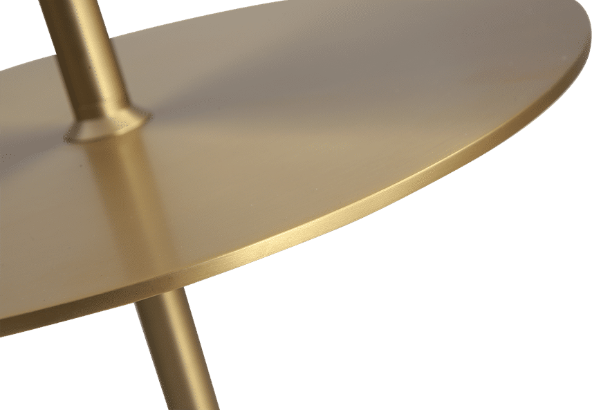 Tavolino Calibre Small - Ottone - Marmo bianco White Marble/Brushed Brass image.