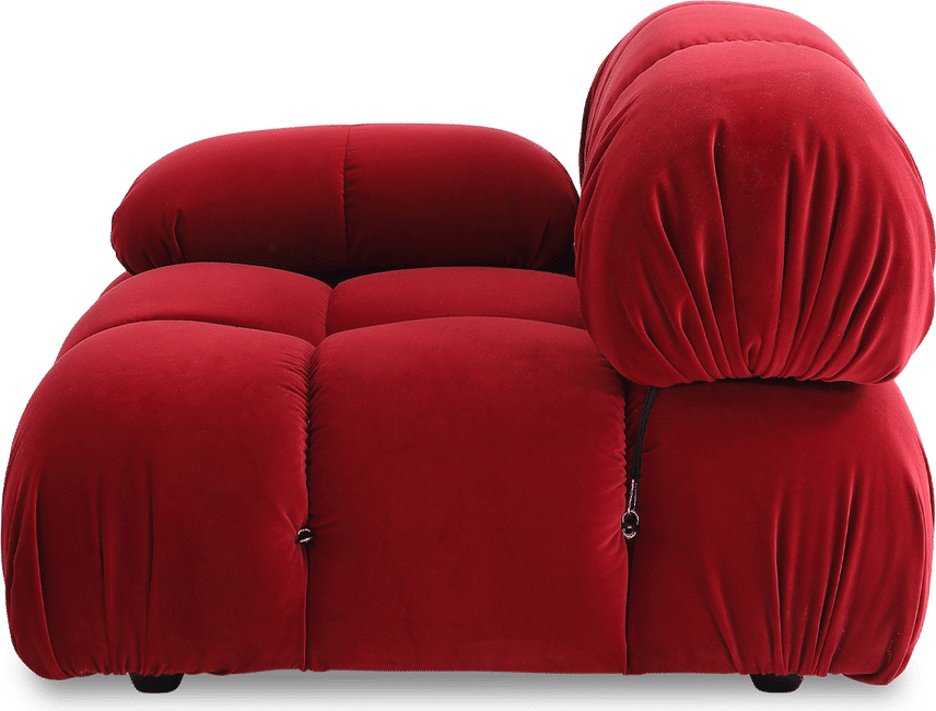 Camaleonda Style høyre arm sofa Dark Red Velvet/Velvet image.
