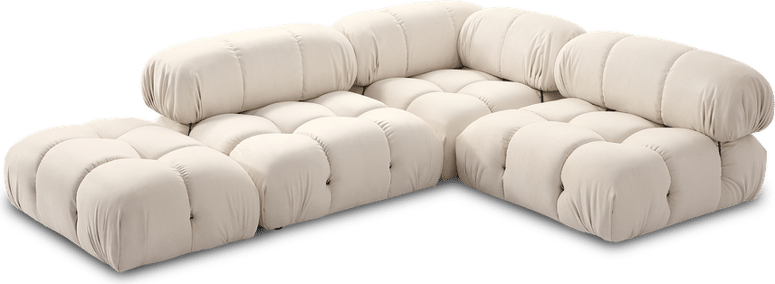 Camaleonda Style høyre arm sofa Creamy Alcantara/Alcantara image.