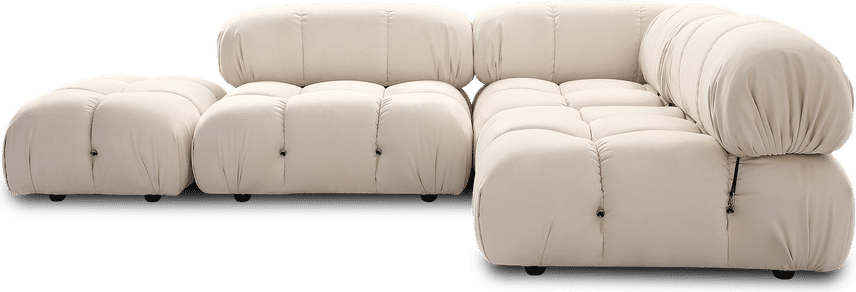 Camaleonda Style høyre arm sofa Creamy Alcantara/Alcantara image.