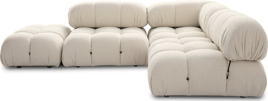 Canapé d'angle style Camaleonda - Accoudoir gauche Creamy Boucle/Boucle image.
