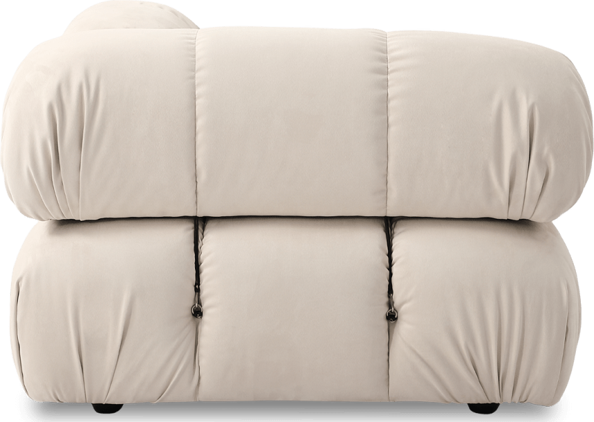 Camaleonda Style Corner Sofa - Left Armrest Creamy Alcantara/Alcantara image.