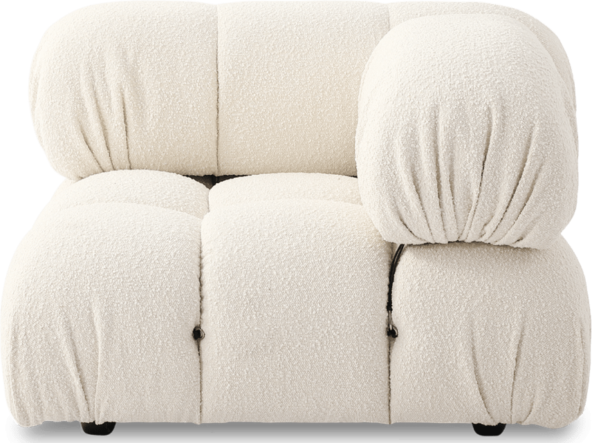 Canapé d'angle style Camaleonda - Accoudoir gauche Creamy Boucle/Boucle image.