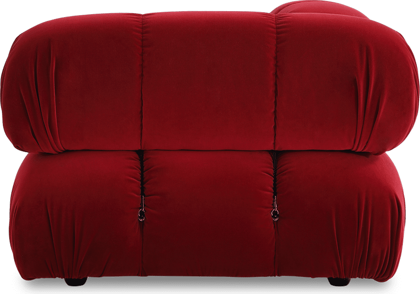 Canapé d'angle style Camaleonda - Accoudoir droit Dark Red Velvet/Velvet image.