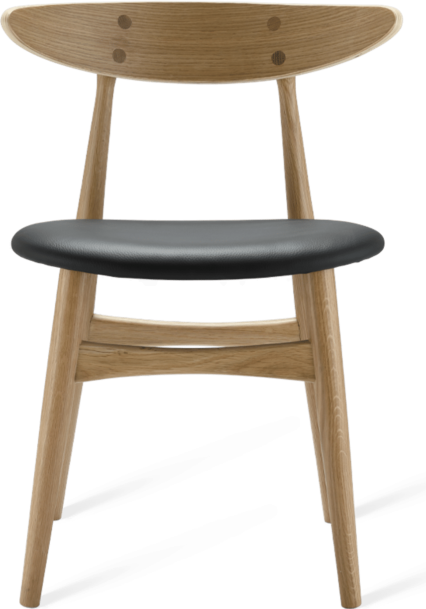 CH33 Chair Black/Solid Oak image.