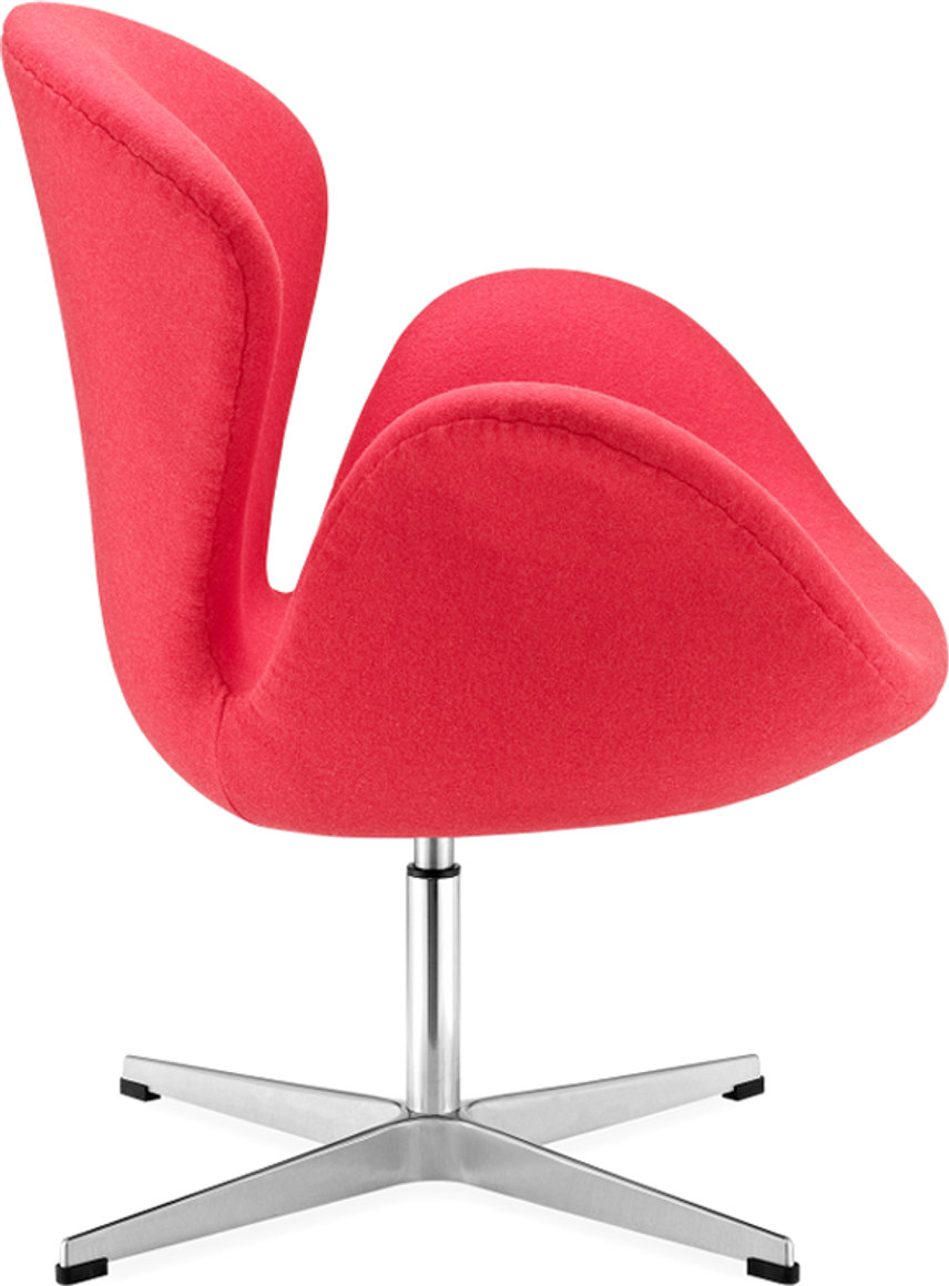 The Swan Chair  Wool/Without piping/Deep Red image.