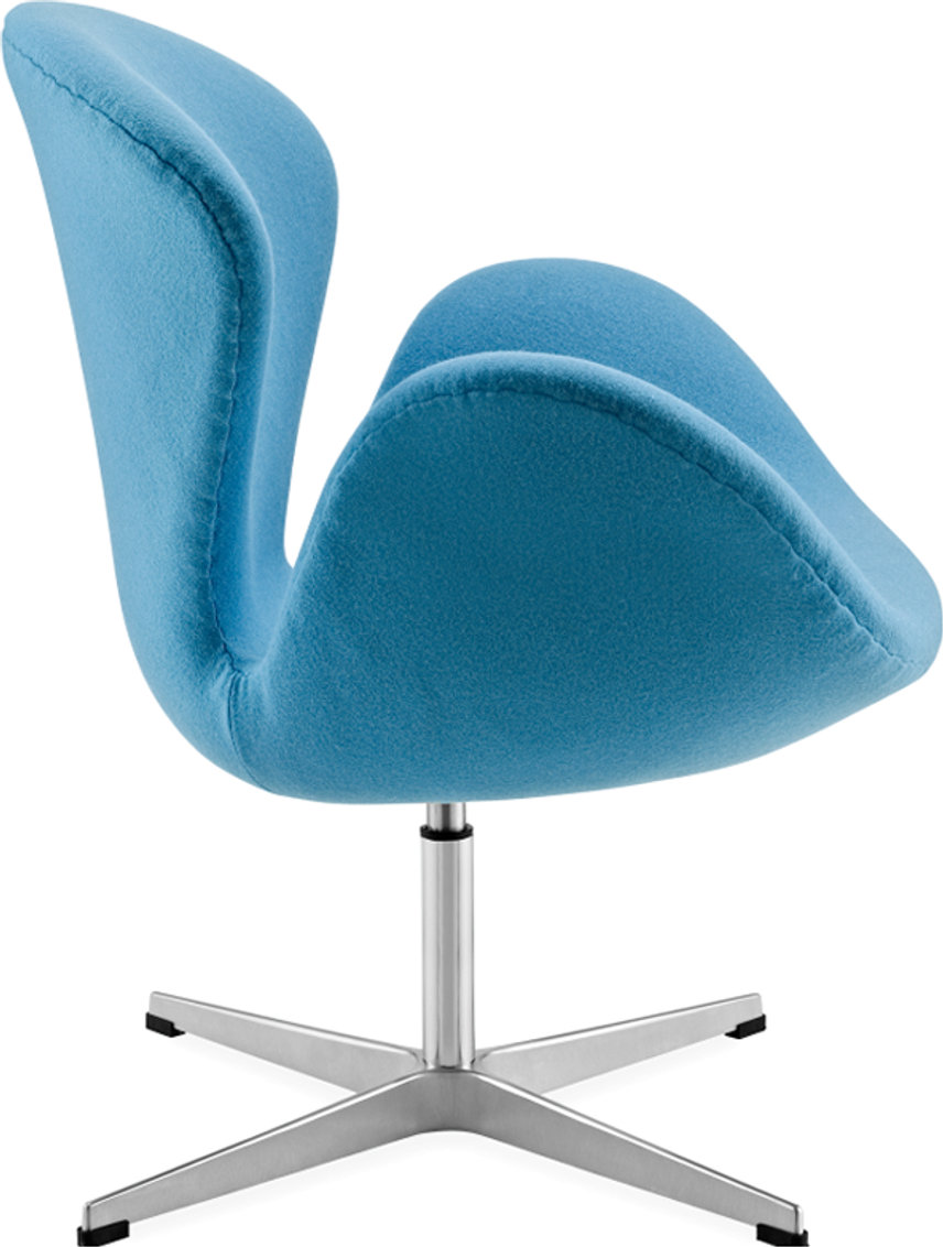 The Swan Chair  Wool/Without piping/Morocan Blue image.