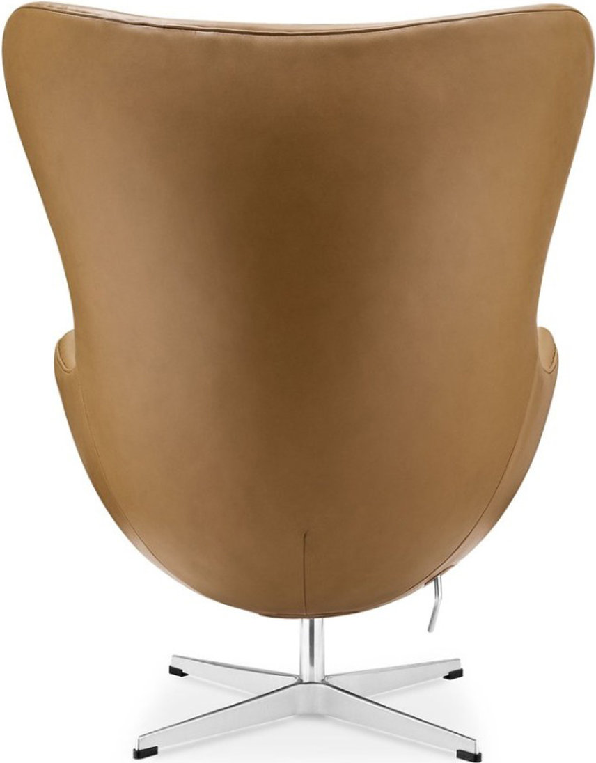 The Egg Chair Premium Leather/With piping/Camel image.