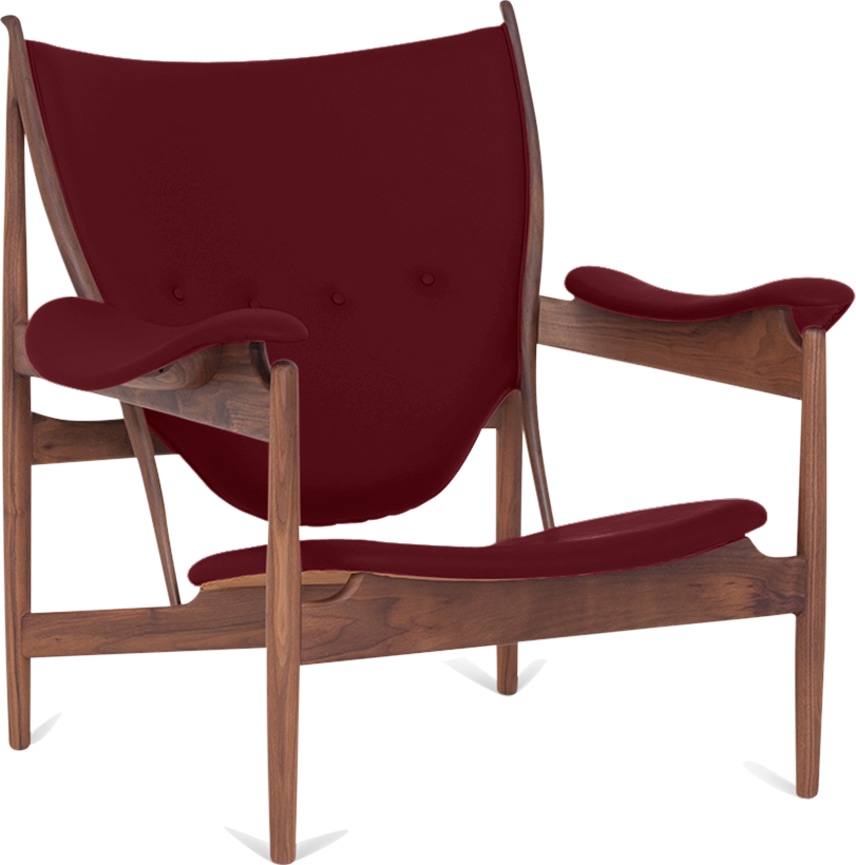 Chieftains Chair Deep Red/Walnut image.